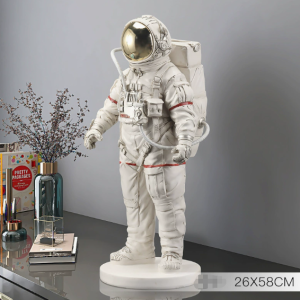 creative nordic astronaut themed sculpture large floor standing astronaut figure ornament for sofa side housewarming gift