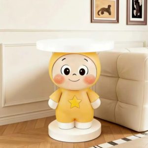 ins style cream colored star statue create cartoon tray for living room floor standing sofa side table housewarming gift