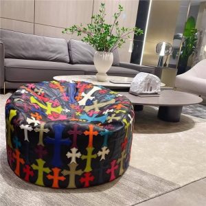80cm lazy sofa colorful cross embroidery bean bag modern simple living room bedroom single decorationfor home decoration