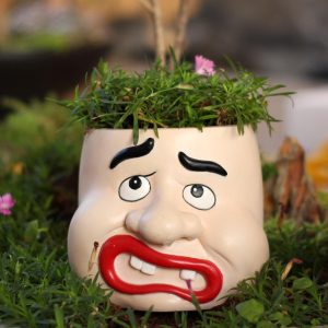 new arrival funny face planters succulent potted plants for outdoor garden decoration resin crafts flower pot home decor