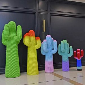 life size italy style giant cactus green floor large ornaments for living room resin crafts clothes storage home decorations