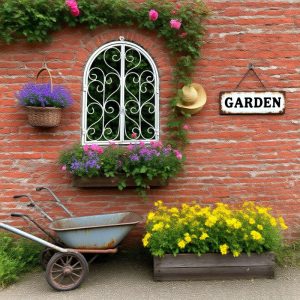outdoor terrace metal antique style window wall hangings openwork windows garden terrace partitions balcony wall decorations