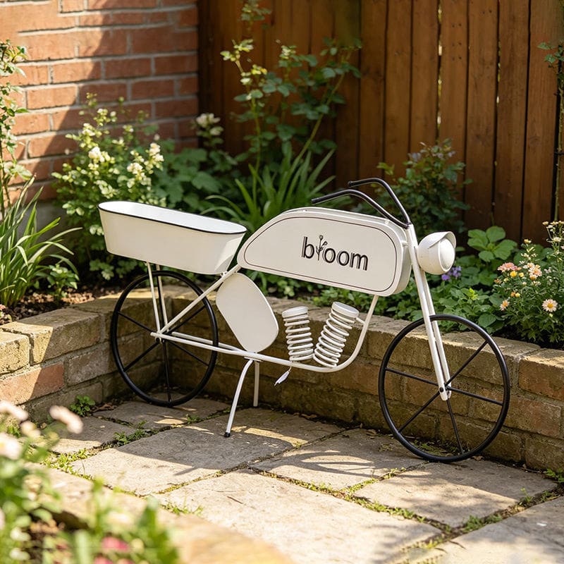 Hot-Selling New Wrought Iron Flower Stand Bicycle Flower Pot Stand Garden Outdoor Patio Decorations Ornaments Photography Props