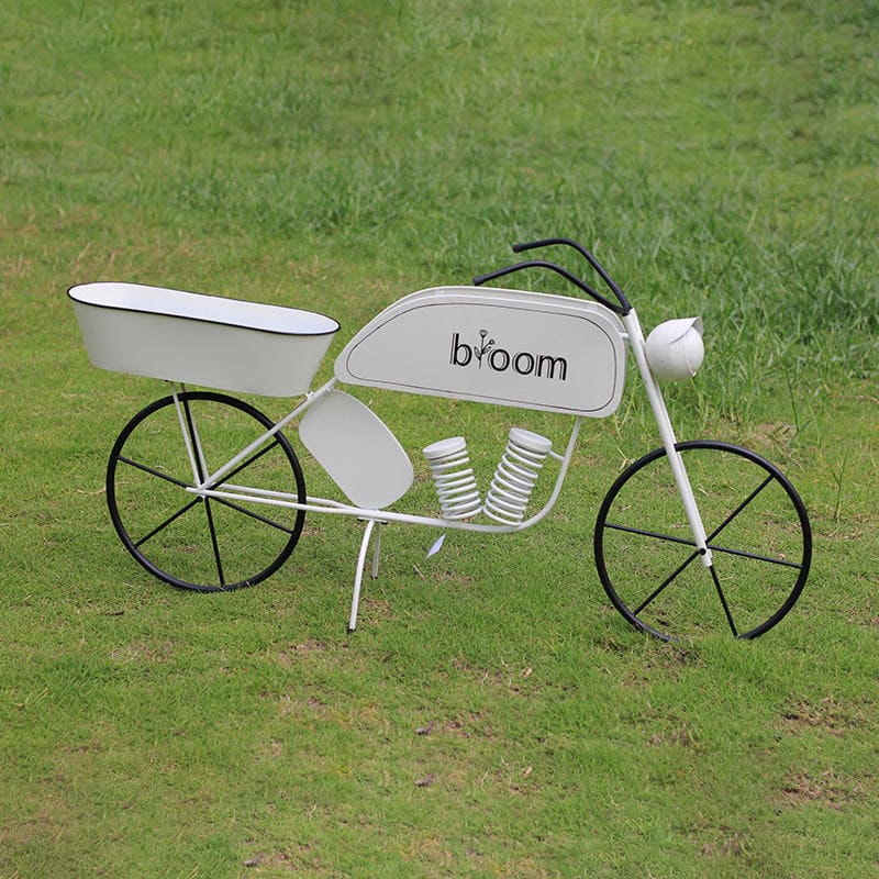 Hot-Selling New Wrought Iron Flower Stand Bicycle Flower Pot Stand Garden Outdoor Patio Decorations Ornaments Photography Props