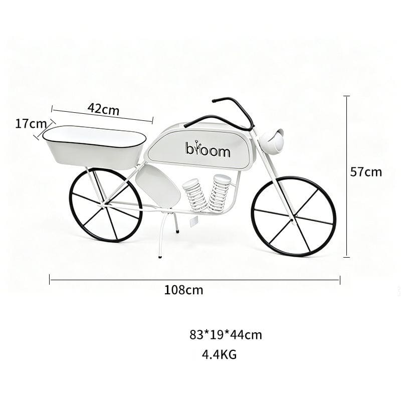 Hot-Selling New Wrought Iron Flower Stand Bicycle Flower Pot Stand Garden Outdoor Patio Decorations Ornaments Photography Props - Image 2