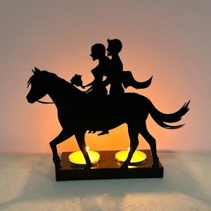 Creative Metal Crafts Valentine's Day Fun Human Shaped Candlesticks Romantic Simple Ornaments Wedding Table Home Party Decor