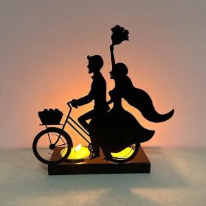Creative Metal Crafts Valentine's Day Fun Human Shaped Candlesticks Romantic Simple Ornaments Wedding Table Home Party Decor