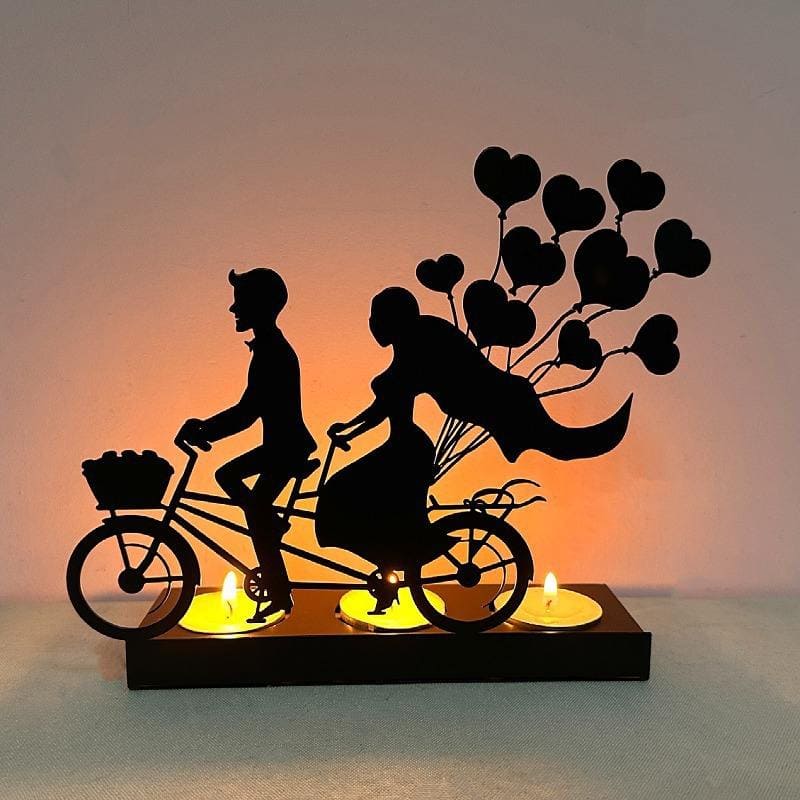 Creative Metal Crafts Valentine's Day Fun Human Shaped Candlesticks Romantic Simple Ornaments Wedding Table Home Party Decor - Image 2