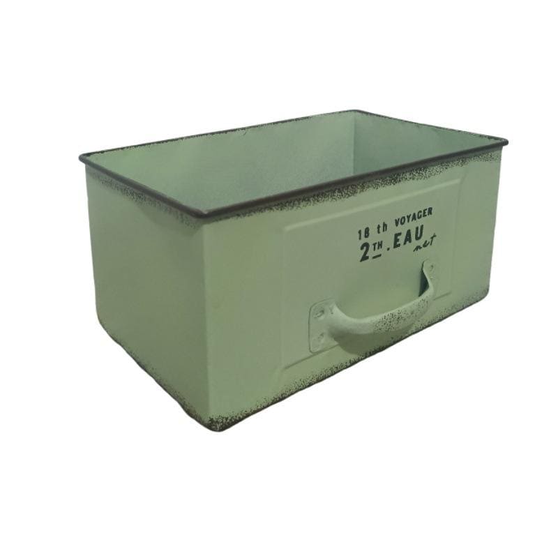 Rectangular Drawer-Style Wrought Iron Flower Pot Succulent Planter Box Garden Balcony Decoration Gardening Supplies Storage