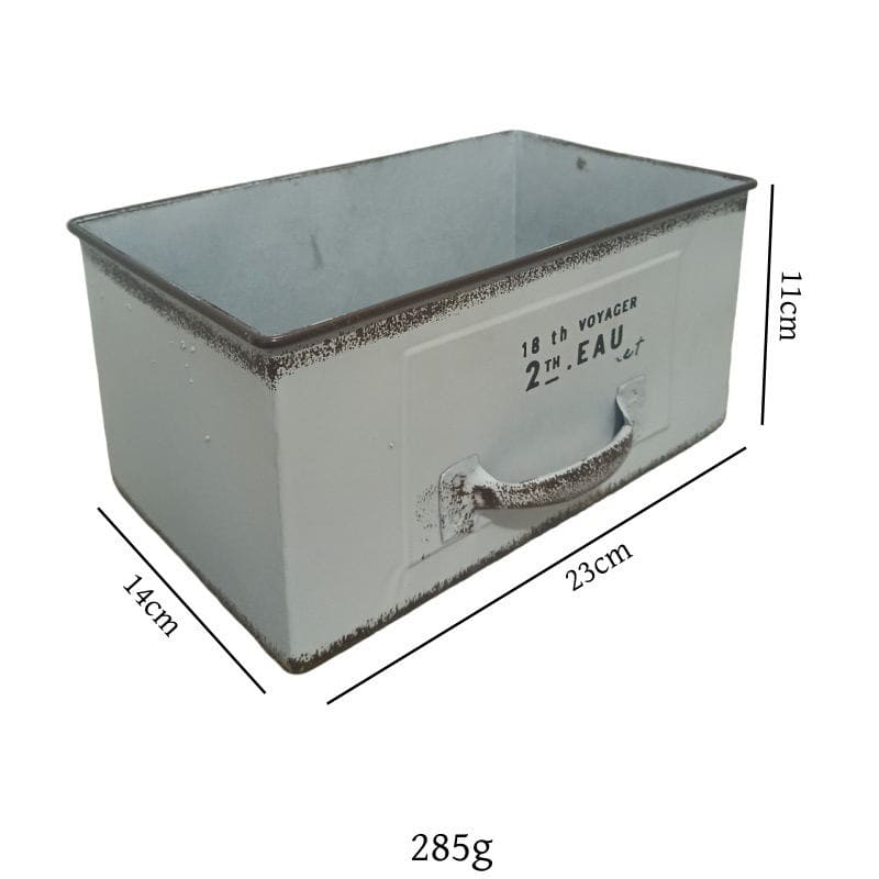 Rectangular Drawer-Style Wrought Iron Flower Pot Succulent Planter Box Garden Balcony Decoration Gardening Supplies Storage - Image 5