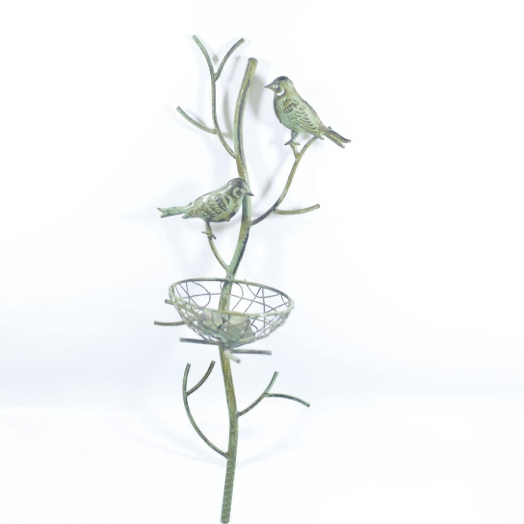 Retro Wrought Iron Floor-Standing Bird's Nest Creative Metal Bracket Outdoor Courtyard Garden Decoration Wholesale Metal Crafts - Image 6