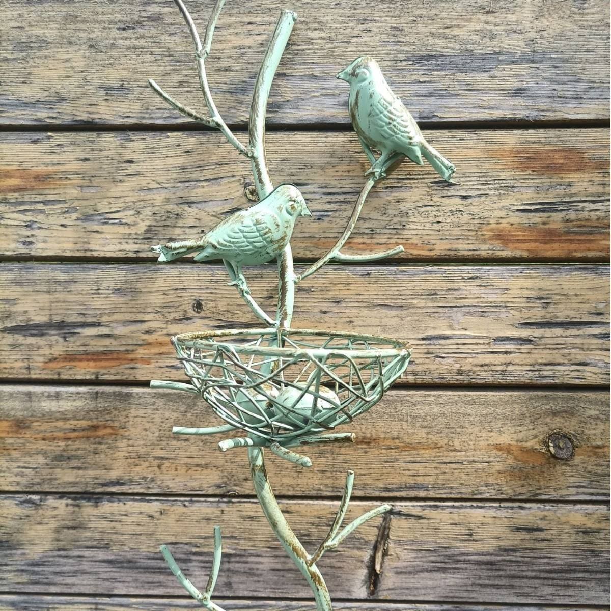Retro Wrought Iron Floor-Standing Bird's Nest Creative Metal Bracket Outdoor Courtyard Garden Decoration Wholesale Metal Crafts - Image 4