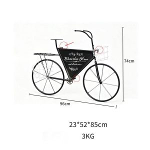 Hot-Selling New Wall-Mounted Flower Stand Decoration Wrought Iron Bicycle Flower Pot Rack Garden Outdoor Decorative Ornament